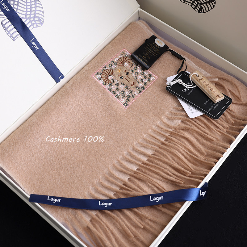 日本手工作家“勇气牛”纯山羊绒围巾纯色流苏氛围感披肩女士冬季,服饰配件/皮带/帽子/围巾,围巾/丝巾/披肩,淘宝优惠券,粉丝福利购,淘宝优惠卷