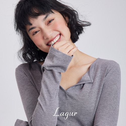 长绒棉休闲薄款修身上衣T恤