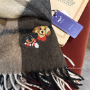 围脖送礼男款 老牌 柏林日记100%澳洲羊毛复古格纹围巾百搭女冬季