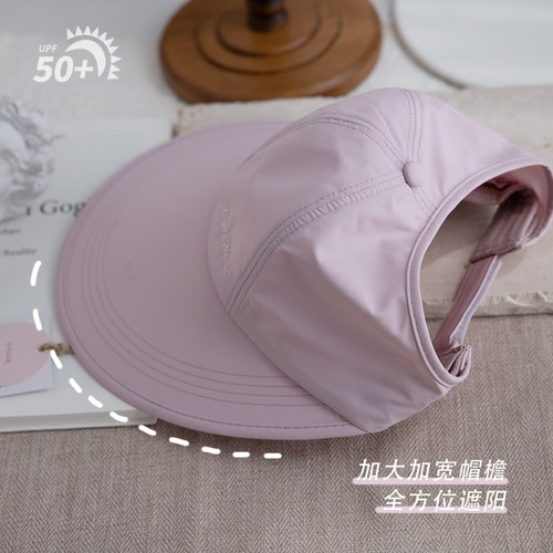 骑行帽子吹不翻夏季女空顶防晒帽
