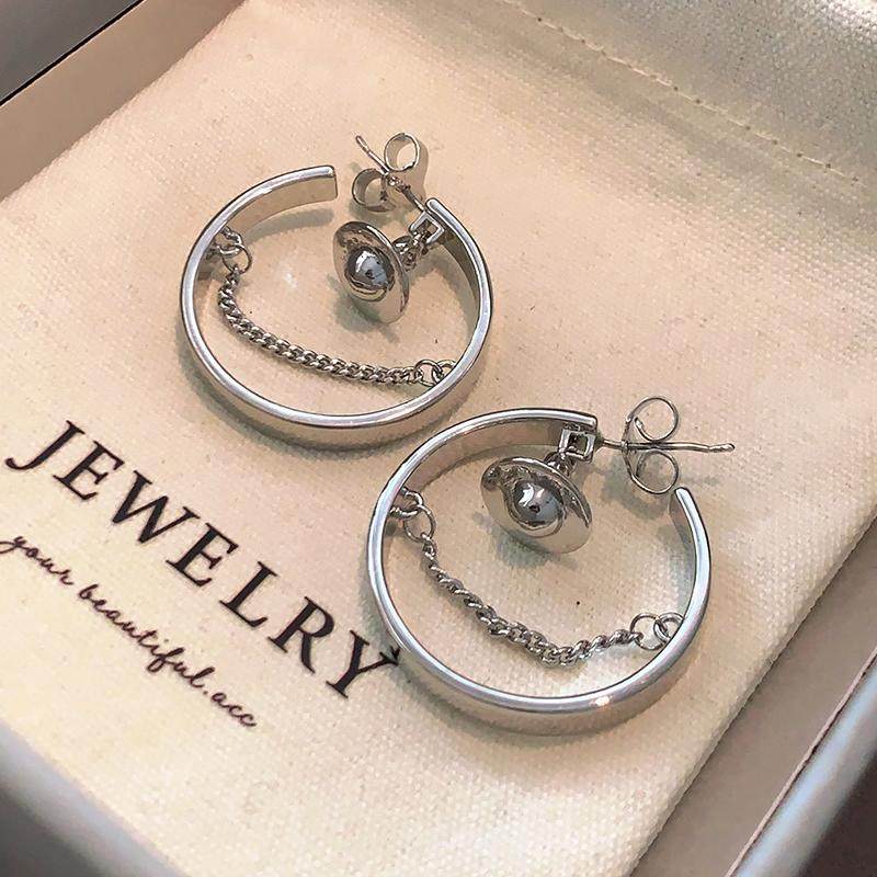银色圆圈西太后耳环2025新款爆款高级感圈圈耳钉轻奢欧美朋克耳饰,饰品/流行首饰/时尚饰品新,耳环,淘宝优惠券,粉丝福利购,淘宝优惠卷