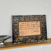 可可 饰画 画廊歌德祝福手稿复古礼物小摆件餐厅卧室书房咖啡厅装