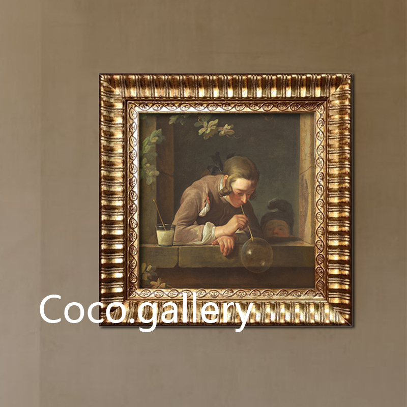 可可的画廊美式法式轻奢人物油画卧室民宿古典小众定制复古装饰画