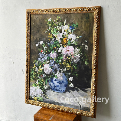 可可的画廊春之花束雷诺阿印象派古典法式美式客厅餐厅卧室装饰画