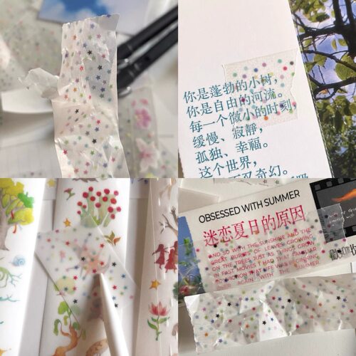 fancyfancy模糊光点硫酸纸胶带