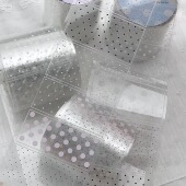 打底透明 饰基础款 8hours波点pet贴纸卷分装 韩系盐系手帐素材装