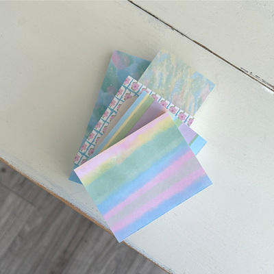 韩国正版imeanit碎花晕染便签