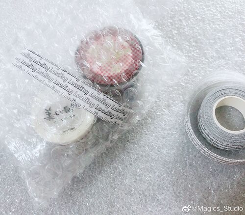 蒸汽波简言message实用胶带分装