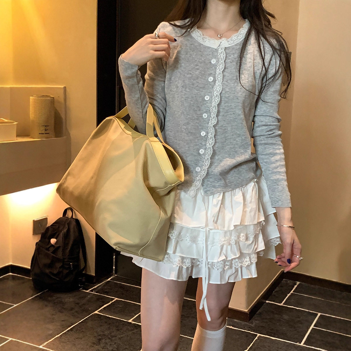 【7/28秋季新品】简约休闲圆领针织衫MZ250107