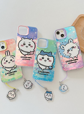吉伊卡哇Chiikawa飞鼠iphone17promax乌萨奇Usagi小八Hachiware渐变16手机壳适用air苹果15plus保护壳13兔哥8