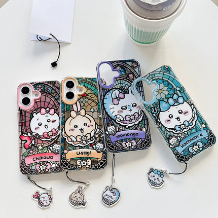 Chiikawa吉伊卡哇iphone17promax乌萨奇Usagi飞鼠小八Hachiware渐变16手机壳适用air苹果15plus保护壳14小米m