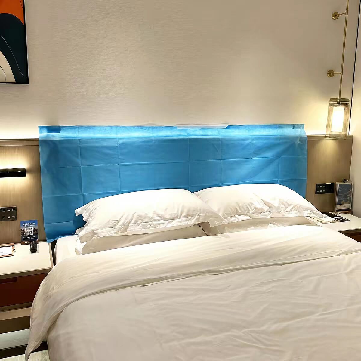 酒店隔脏膜一次性隔脏垫床头高铁火车座椅旅行出差洗漱旅游便携图片