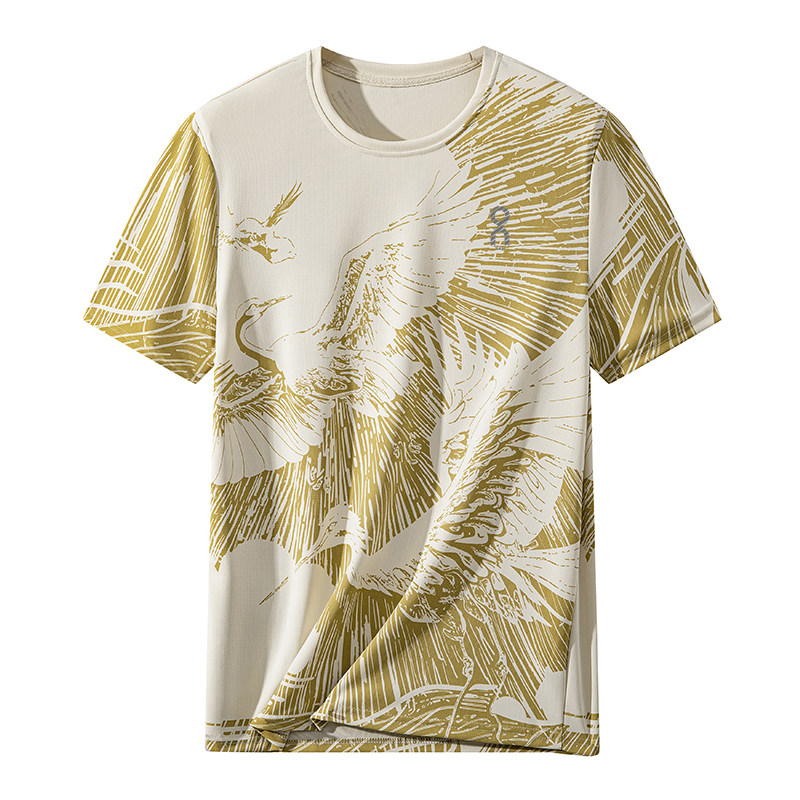 thumbnail for Sports Leisure Outdoor Training Fitness Running Hiking Hiking Xiuhe Moisture-Wicking Quick-Dry Breathable Short Sleeve Men's T-Shirt