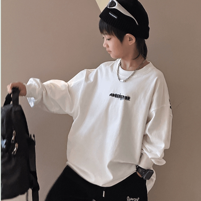 大童纯棉打底衫字母儿童体恤潮T