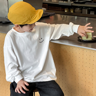 儿童装男童秋装长袖T恤春秋2025新款体恤纯棉打底衫内搭印花上衣