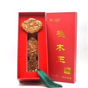 泰山桃木王伴手礼木雕如意