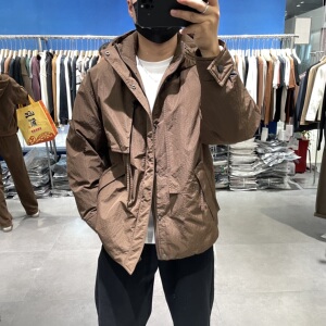 YKK冬季男士黑金发热冲锋衣85绒羽绒服户外工装保暖连帽保暖外套