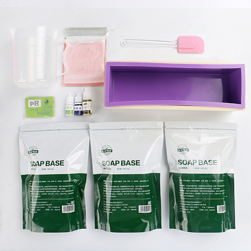 皂基diy手工皂伴手礼材料包 自制渲染海洋皂精油香皂肥皂模具套餐
