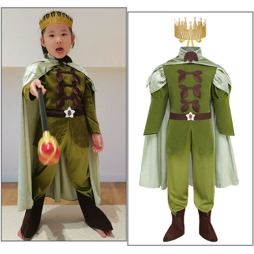 Ins万圣节儿童节青蛙公主男童青蛙王子表演服Frog Prince Naveen