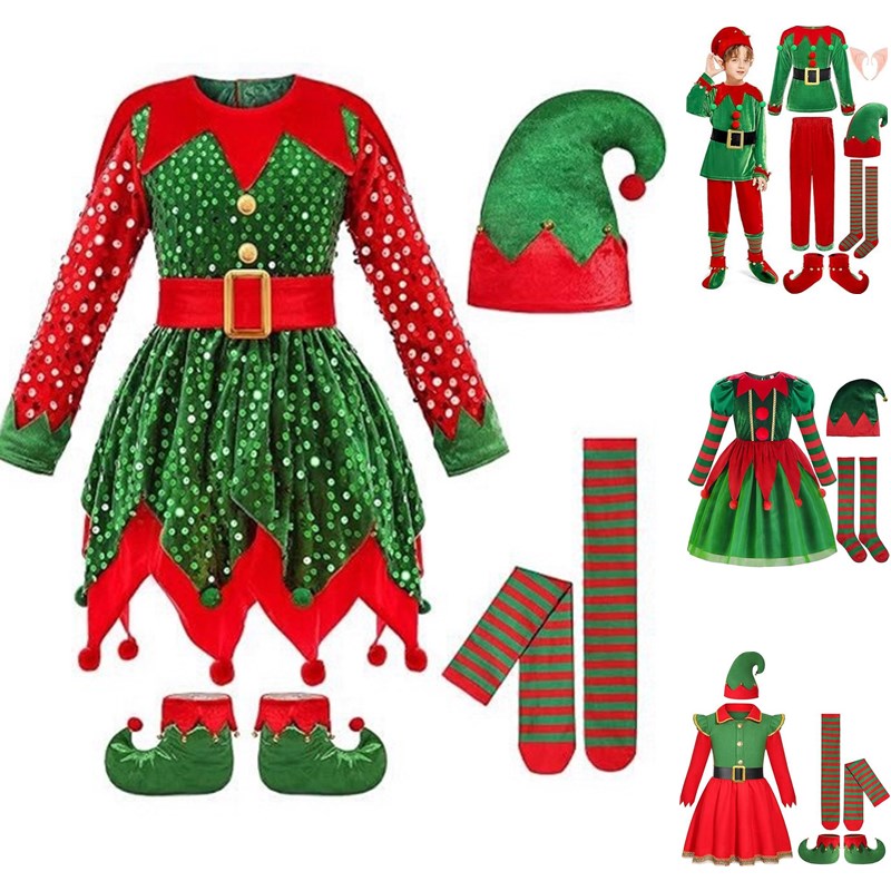 圣诞树圣诞老人成人儿童服装