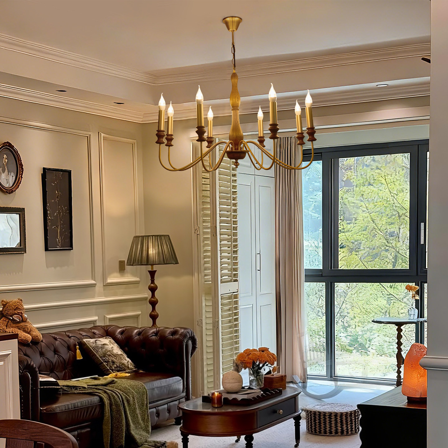 美式复古客厅吊灯卧室灯具