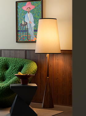 旭呈新款法式中古风落地灯客厅沙发设计师高级感艺术氛围复古台灯