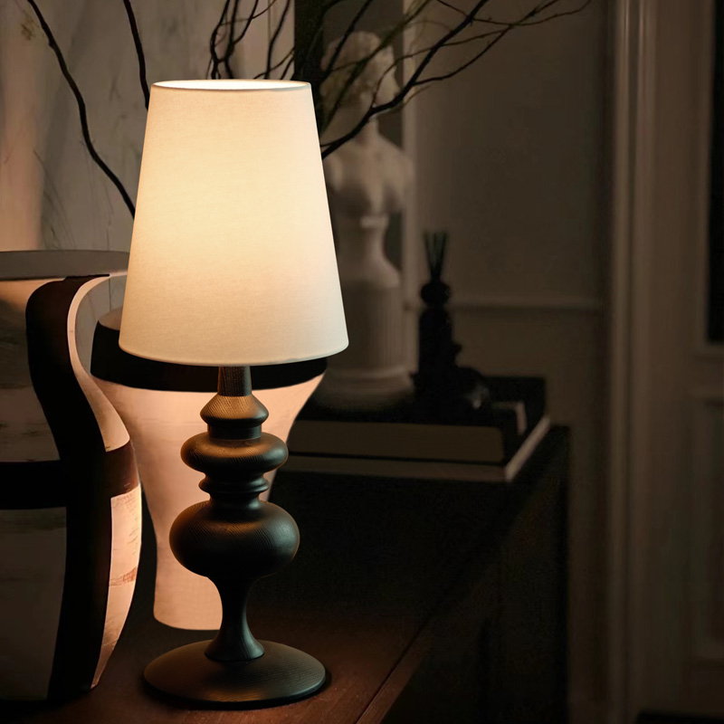 旭呈卧室客厅美式复古实木台灯