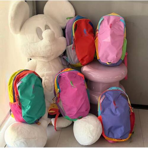 日本SHORPE羊驼多巴胺撞色12L儿童双肩包登山户外运动包旅行便携