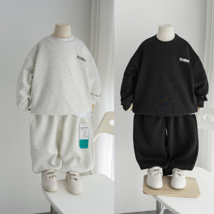 2024新款 运动套装 儿童套装 中大童秋季 上衣两件套 男童卫衣卫裤 童装