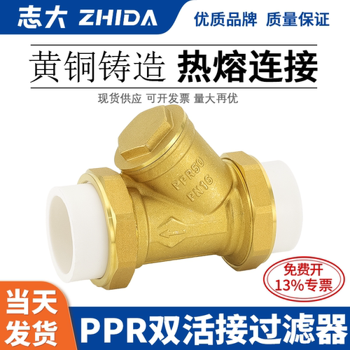志大PPR双活接过滤器热熔连接