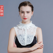 新款 蕾丝假领子女百搭假领蕾丝打底高领子内搭镂空蕾丝衫 假衣领冬