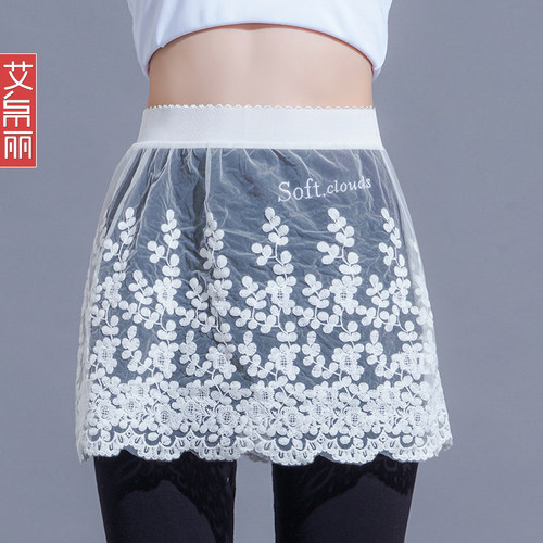 细密刺绣蕾丝柔软亲肤不易皱、不变形，百搭