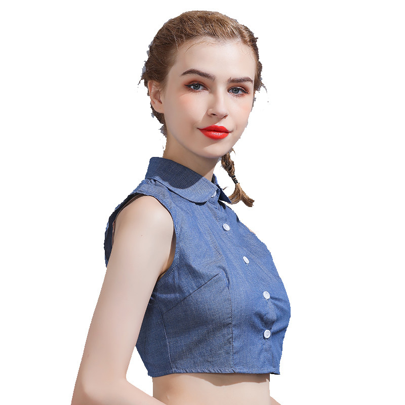 COTTON DENIM FAKE COLLAR VERSATILE FAKE COLLAR KOREAN WHITE SHIRT COLLAR AUTUMN AND WINTER SHIRT FAKE COLLAR DECORATIVE ACCESSORIES COLLAR