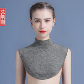 秋冬针织假领子女保暖半高领套头围巾护颈围脖莫代尔假衣领脖套