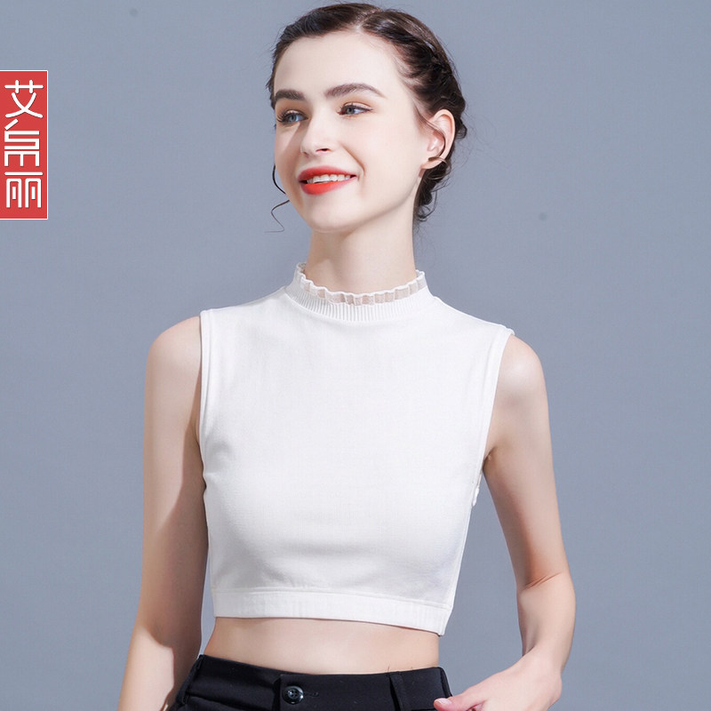 春秋针织假领子女百搭假领半高领装饰领保暖配毛衣小立领内搭套头