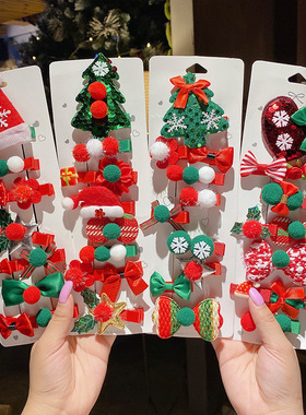 圣诞节小礼物幼儿园小学生奖励小礼品女生圣诞树发夹装饰活动礼品