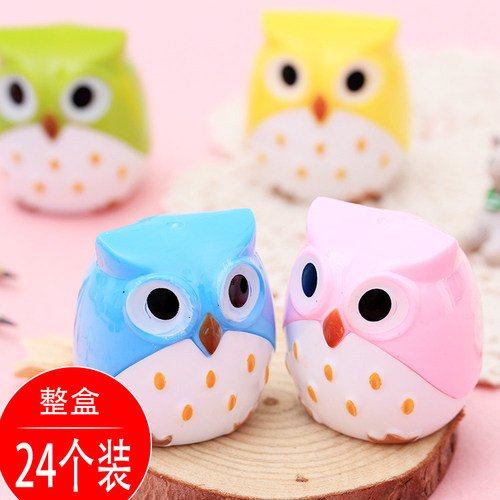 猫头鹰卷笔刀可爱削笔器桌面摆件学生创意文具幼儿园毕业奖励礼物