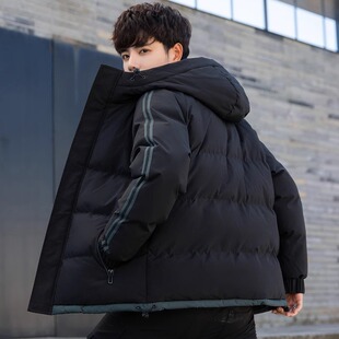 秋冬季连帽棉衣男士潮牌宽松加厚保暖羽绒棉服外套男装上衣棉袄子