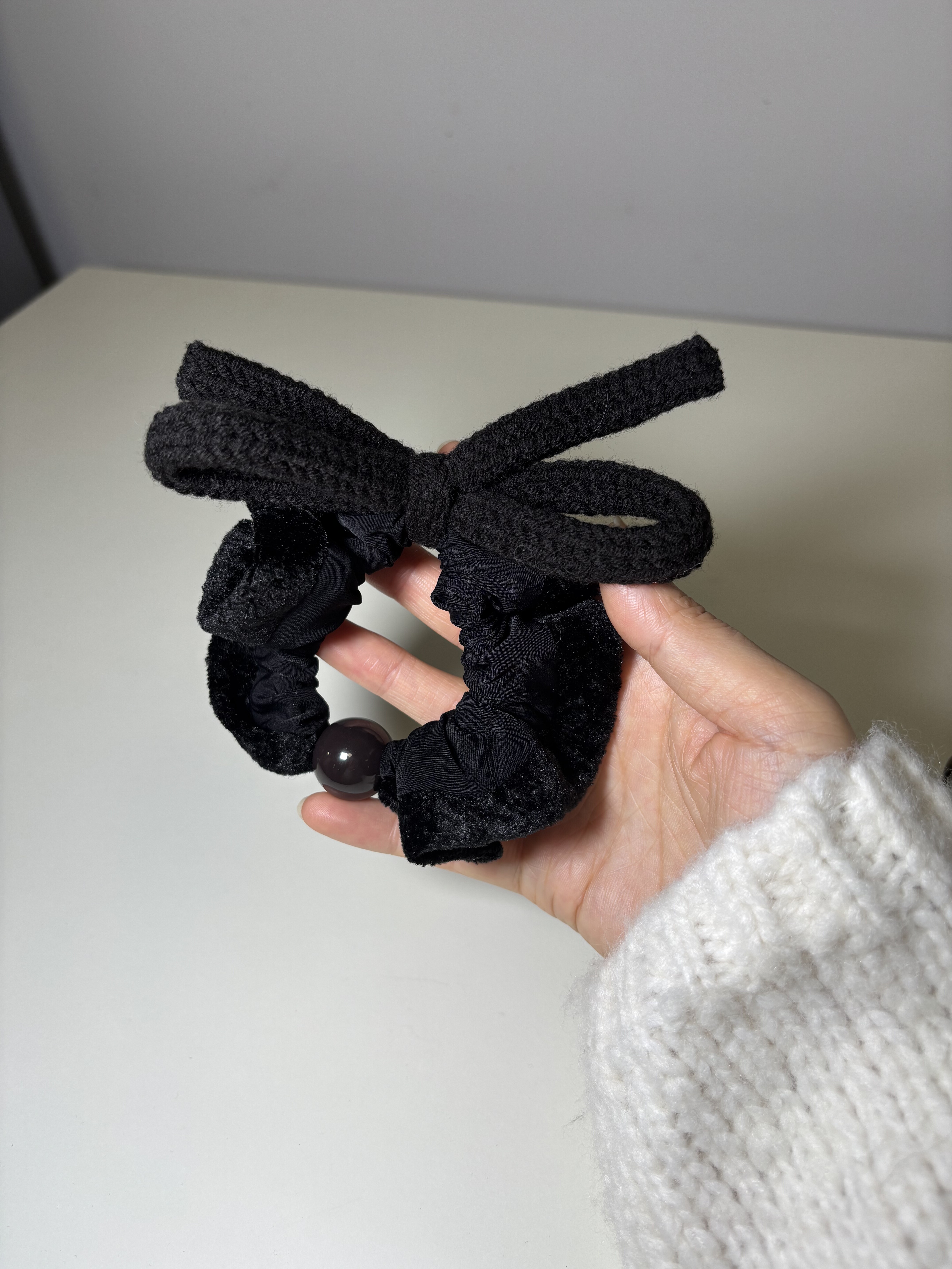 原创设计手工钩织毛线针织蝴蝶结发圈小众设计感韩系发圈发绳扎发,饰品/流行首饰/时尚饰品新,发饰,淘宝优惠券,粉丝福利购,淘宝优惠卷