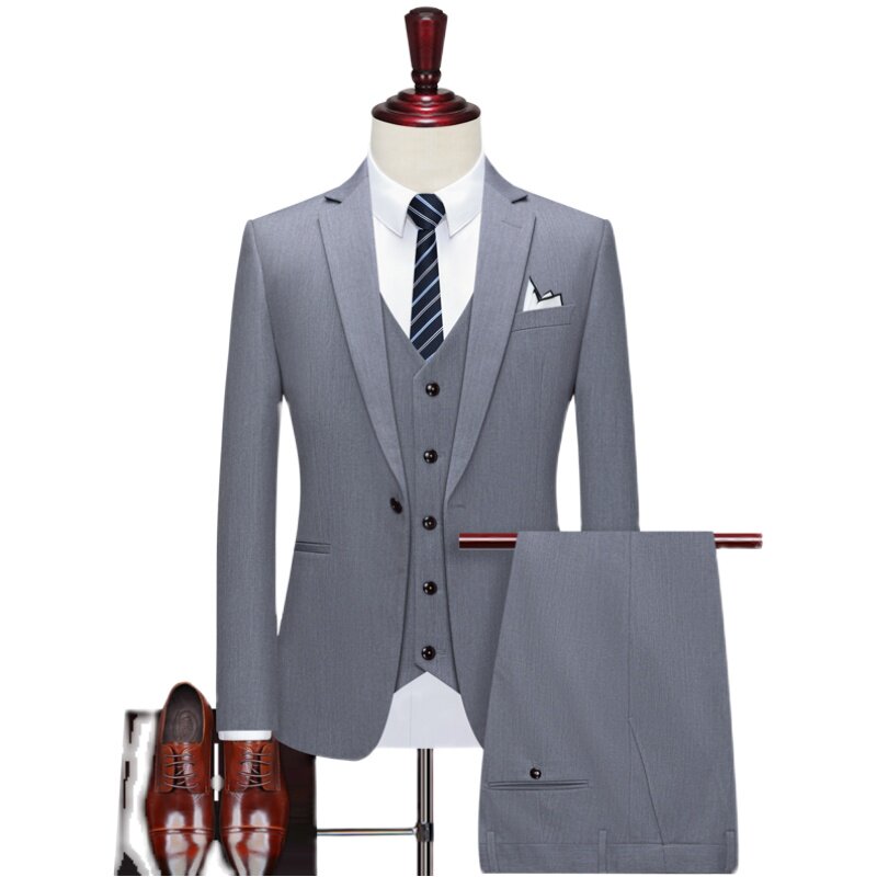 秋男士西服套装韩版修身休闲西服三件套商务正装结婚SJT836-P260,男装西服套装,星座1012