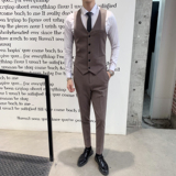 新款西装马甲男时尚西服小坎肩发型师伴郎正装礼服1012-M805-P55，男装西服套装，星座1012