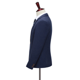 条纹男西服套装修身西装三件套新郎结婚礼服商务职业SJT835-P260，男装西服套装，星座1012