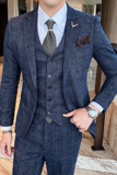 帅气西装男套装三件套西服新郎结婚礼服修身英伦正装SJT816-P260，男装西服套装，星座1012