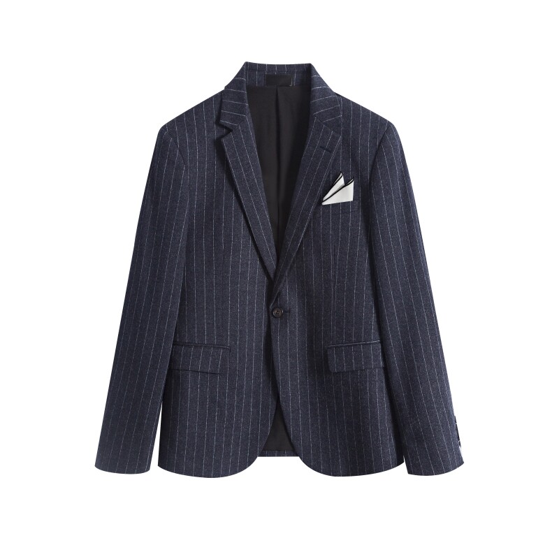 秋冬新款条纹西装套装男士修身西服职业装结婚礼服SJT809-P280,男装西服套装,星座1012