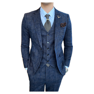 帅气西装男套装三件套西服新郎结婚礼服修身英伦正装SJT816-P260图片