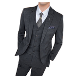 新款条纹西装男套装修身西服新郎结婚礼服商务休闲SJT825-P260，男装西服套装，星座1012