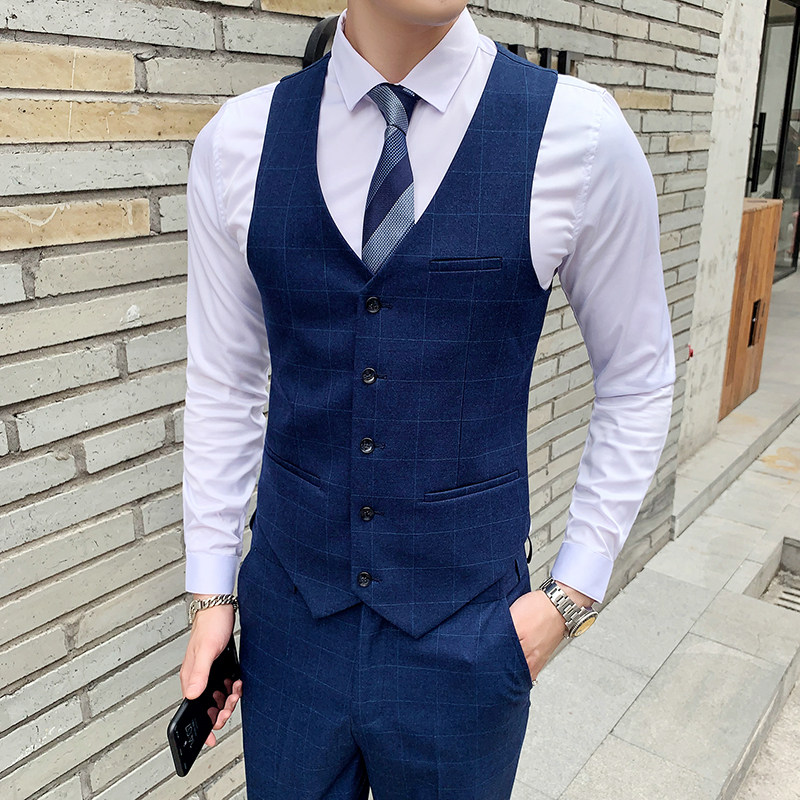男士马甲新郎结婚西服职业韩版修身马夹伴郎团礼服1012-M811-P60,男装西服,星座1012