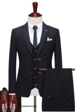 跑量西装套装三件套修身西服上衣95马甲40裤子50SJT839-P185，男装西服套装，星座1012