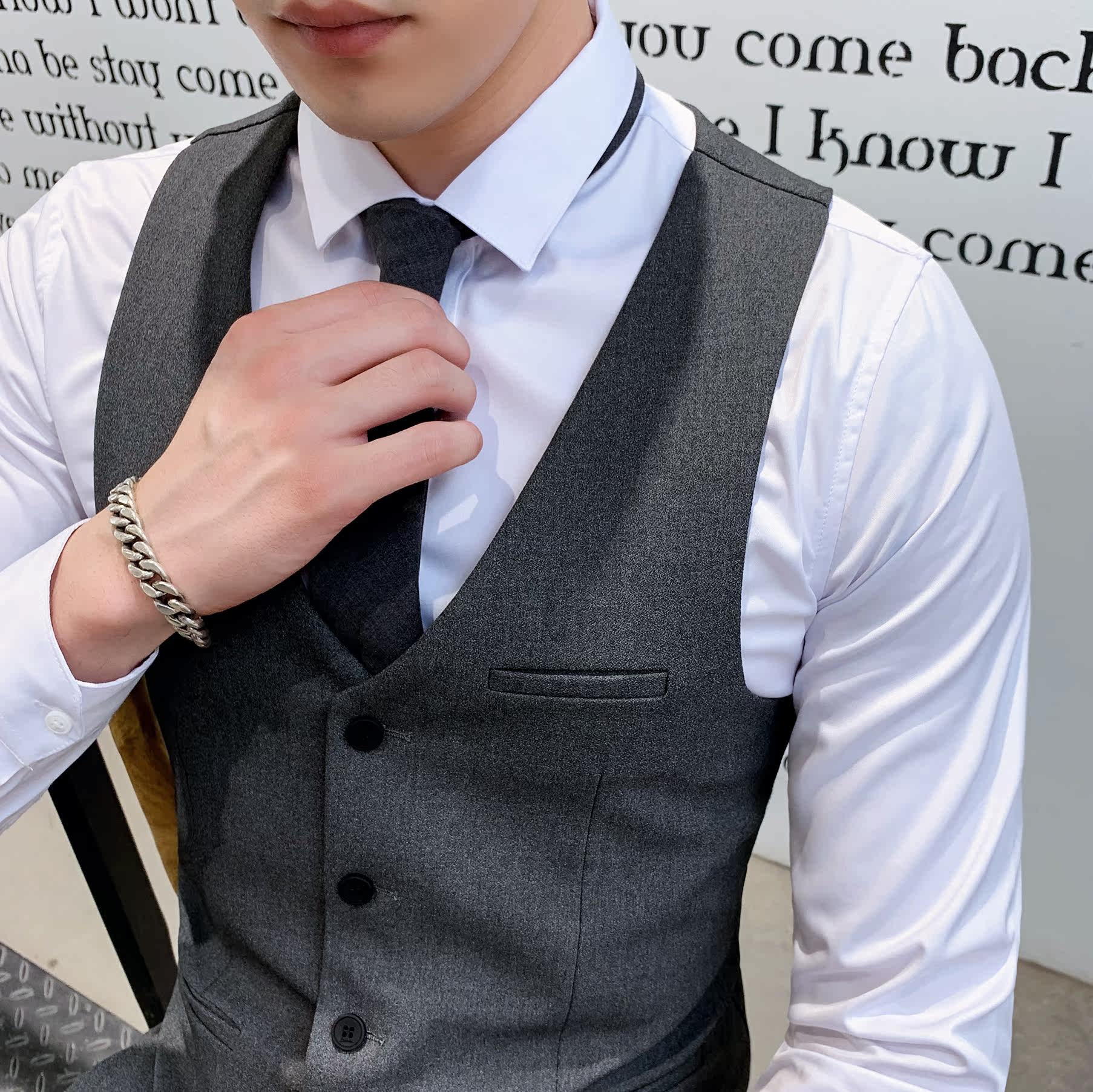 秋冬新款西装马甲时尚西服小坎肩伴郎正装礼服M805-P50,男装西服套装,星座1012