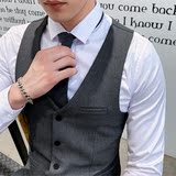 秋冬新款西装马甲时尚西服小坎肩伴郎正装礼服M805-P50，男装西服套装，星座1012